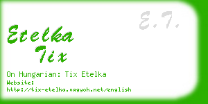 etelka tix business card